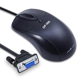 Industrial Rs232 Com Port Mechanical Mouse, 9-Pin Serial Interface For Cnc Machines, Plc Control Systems, 1.6M Anti-Interference Cable, 1600Dpi, Ip54 Dustproof (Black)