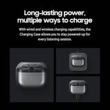 Samsung Charging Case for Galaxy Buds3 Pro, Replacement Charger Case with USB C Cable, Wired and Wireless Charging, Bluetooth Pairing (Earbuds Not Included)