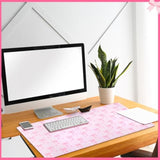 Large Pink Bows Mouse Pads Coquette Kawaii Mouse Pad 31.5 X 15.75 Inches Preppy Trendy Computer Desk Mat For Laptop With Non-Slip Rubber Base Mat Office Accessories Decor For Women
