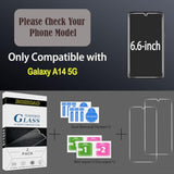 2 Pack Screen Protector For Samsung Galaxy A14 5G Tempered Glass, Case Friendly, Bubble Free, Anti Scratch