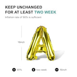 58 Pc Gold Letter Balloons: Mylar A-Z & Vowels for Custom Party Banners