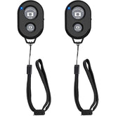 2-Pack Wireless Camera Remote Shutter for iPhone & Android with Wrist Strap