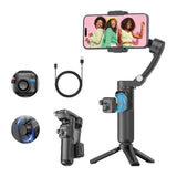Phone Gimbal Stabilizer 3-Axis Foldable Gimbal For Video Recording With Face Trakcing Tiktok Youtube Vlog Stabilizer For Android And Iphone 15/15 Pro Max/14/14 Pro