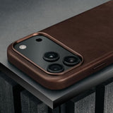 Premium Leather Case Compatible With Iphone 17 Pro Max 6.9” 2025 – Genuine Leather Magsafe Compatible, Ultra Slim Bumper Case (Dark Brown)
