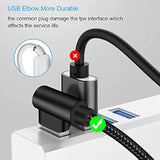 Iphone Charger 3 Feet Mfi Certified 3 Pack 90 Degree Nylon Braided Lightning Cable Right Angle Charging Cord For Iphone14 13 12 11 Pro X Xs Xr 8 Plus 7 6 5 And More (Black, 3 Ft)