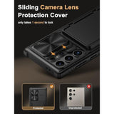 Samsung Galaxy S24 Ultra Premium Leather Wallet Case with Card Holder, Black