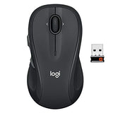 M510 Wireless Mouse, 2.4 Ghz With Usb Unifying Receiver, 1000 Dpi Laser-Grade Tracking, 7-Buttons, 24-Months Battery Life, Pc/Mac/Laptop - Graphite