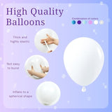 60-Pc Frozen Balloon Set Purple, Blue & Snowflake Confetti Decor