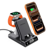 Fast Charging Station For Iphone 16 15, 701Ac, 3 In 1 Charger For Apple Watch Series 9 8 7 6 5 4 Ultra 2 Ultra, For Airpods 4 Pro 2