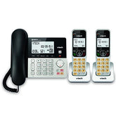 Vg208-2 Dect 6.0 2-Handsets Corded/Cordless Phone For Home With Answering Machine, Call Blocking, Caller Id, Large Backlit Display, Duplex Speakerphone, Intercom, Line-Power