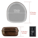 Geekria Shield Headphones Case Compatible with Marshall Major II/III/IV/V, Mid ANC, Replacement Hard Shell Travel Carrying Bag with Cable Storage (Brown)