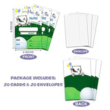 Golf Theme Birthday Party Invitation, Let'S Par-Tee Fill-In Invites For Man & Woman, 20 Invitations With Envelopes(4" X 6")?Adults Party Favors Decoration And Supplies-04