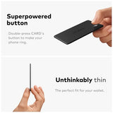 Card Rechargeable Wallet Tracker Card, Bluetooth Tracker, Item Locator, Passport Finder Compatible With Apple Find My Or Find Hub With Call Your Phone & Out Of Range Alerts