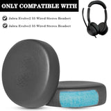 Evolve2 50 Earpads Replacement Pad Compatible With Jabra Evolve2 50 Evolve2 55 Wired Stereo Headset Ear Pads Cushions With Softer Protein Leather (Do Not Fit Evolve2 65 75)
