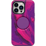 OtterBox + Pop Symmetry Series Case for iPhone 12 & iPhone 12 Pro (Only) - Non-Retail Packaging - Berry Flow