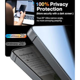 2-Pack Unbreakable 9H+ Privacy Screen Protector for Samsung S25 Ultra, Shatterproof, Anti-Spy