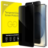 2-Pack Privacy Screen Protector for Samsung S25 5G, Anti-Spy, Tempered Glass, Fingerprint ID