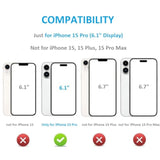 Onetop For Iphone 15 Pro Wallet Case With Card Holder, 360° Rotation Ring Kickstand Rfid Blocking Pu Leather Double Magnetic Clasp Shockproof Cover For Women And Girls 6.1 Inch (White)