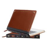 MOSISO Compatible with MacBook Pro 14 inch Case 2025 2024 2023 2022 2021 M4 A3112 A3185 A3401 M3 A2918 A2992 M2 A2779 M1 A2442,PU Leather Laptop Sleeve Vintage Zippered Protective Case Cover,Brown