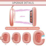 2024 Upgraded Ear Cushions Replacement Earpads For Airpods Max Headphones, Mesh Fabric Ear Pads Cover With Memory Foam And Magnet For Airpod Max + Soft Tpu Case Cover (Pink)