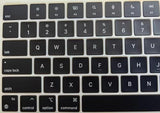 Laptop Keyboard Keycaps Keys Replacement For Macbook Pro/Air Retina 13.6/14/15/16" M2/M3 Pro Model A2681 A3113 A2941 A3114 A2779 A2780 A2918 A2992 A2991 2022-2024 Year (Black)