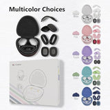 Case Compatible With Airpods Max With Apple Airpods Max Ear Pad, Ear Cups, Headband Silicone Covers And Ear Cushions, Smart Sleep Mode Headphone Case And Accessories, Purple