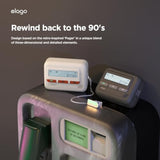 elago Pager Case Compatible with AirPods Pro 2nd Generation, Lanyard Included, Shock Resistant, Full Protection, for Men & Women (Black)