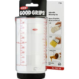 Good Grips 2 Cup Adjustable Measuring Cup, Clear/Black