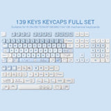139 Keys Pbt Keycaps,Moa Profile Keycaps Dye Sublimation Customized Ansi Layou