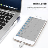 Usb C Right Angle Adapter For Usb 4 Cable, 40Gbps Usb 4 Cable Adapter, 90 Degr