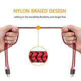 3ft RCA Audio Cable 2-Male to 2-Male Nylon Braided