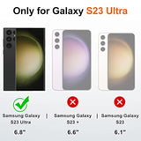 For S23 Ultra Case, Slim Soft Bumper Case For Galaxy S23 Ultra, With Ring Holder Kickstand For Samsung S23 Ultra Cover, Military-Grade Protection For Samsung Galaxy S23 Ultra Case, Black