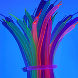 150 Pieces Neon Glow Long Balloons Blacklight Reactive Fluorescent Lon