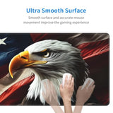 Eagle Usa Flag Large Gaming Mouse Pad Xxl Waterproof Desk Mat With Non-Slip Rubber Base Keyboard Mousepad For Office Decor Computer Home 31.5X11.8 Inch