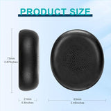 Ear Pads Replacement For Jabra Evolve2 65 (65Ms 65Uc Usb)/Evolve2 40 (40Uc 40Ms Usb)/Elite 45H On-Ear Wireless Headset, Headphone Ear Pads Cushions With Softer Protein Leather