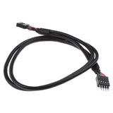 Usb Header Extension Cable, Usb 2.0 9-Pin Male To 9-Pin Female Internal Mother
