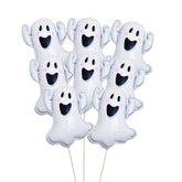 8pcs White Ghost Balloons for Halloween Party Decorations