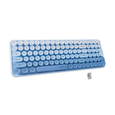 Colorful Bluetooth 100Keys Keyboards, Wireless Compact Rainbow Gradual Color R