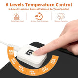 Heated Desk Pad With 5 Heat Levels & Auto Shut-Off – Large Pu Leather Mouse Pad, Keyboard Mat & Writing Surface, 31.5" X 13", Black