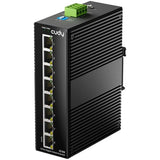 8 Port Gigabit Industrial Network Switch , Din-Rail Switch Ip40 Rated, Polarity Reverse Protection, Short Circuit Protection, Broadcast Storm Prevention On/Off, Ig1008