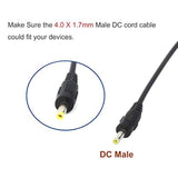 Coolm Dc 4.0Mm X 1.7Mm Male Power Pigtail Cable Male Connectors Dc Cable 4.0 X 1.7Mm Male Power Plug Connector Cable 10Pcs