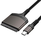 Cy 2.5" Sata To Usb C Cable,Usb Type-C To Sata 22Pin Adapter Cable For 2.5" Ha