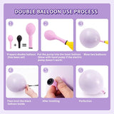 146Pcs Pastel Pink Purple Balloon Garland Kit for Baby Shower & Party Decor