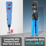 90° Angled Cat6/5E Keystone Jack In Pink - Slim Profile Rj45 Ethernet Connecto