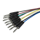 8-Channel 1/4-Inch Trs Male To 1/4-Inch Trs Male Snake Cable - 20 Feet, 26Awg, 8 Balanced Mono And Unbalanced Stereo Lines