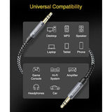 3.5Mm Stereo Audio Cable (10Ft, 24K Gold Plated Jack, Auxiliary Cable, Male To Male, Hi-Fi Sound) – Aux Cord For Headphones, Home Car Stereo, Speaker, Amplifier, Phones, Tablets, Laptops