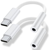 Usb Type C To 3.5Mm Headphone Jack Adapter, (2-Pack) Usb C To Aux Female Audio Dongle Cable Cord Compatible For Iphone 16 15 Plus Pro Max, Samsung Galaxy S24 S23 S22 S21Ultra, Pixel, Ipad Pro, Macbook