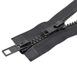 2Pcs #5 32 Inch Two Way Separating Jacket Zipper For Sewing Jacket Coa