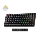 K2 75% Layout Qmk Wireless And Wired Options Mechanical Keyboard Super Banana Switch, Rgb Backlit With Shine-Through Double-Shot Pbt Keycaps For Mac Windows-Version 3