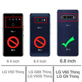 For Lg V60 Thinq Case,Lg V60 Case Shock-Absorption Flexible Tpu Rubber Full-Body Protective Phone Cover For Lg V60 Thinq(Black)